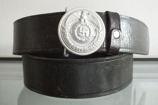 SS OFFICER BELT AND BUCKLE SET