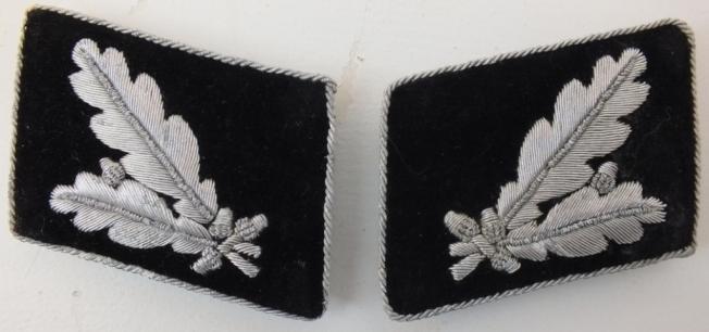 SS-OBERFUHRER SCREW BACK BULLION COLLAR TABS