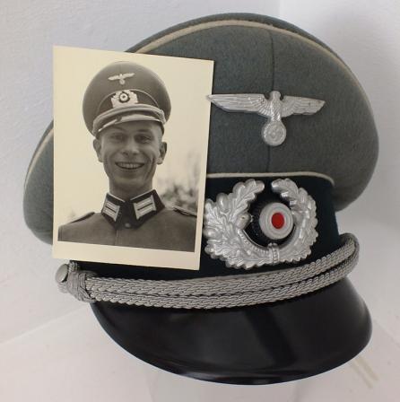 KNIGHTS CROSS WINNERS VISOR OFFICER CAP WITH PHOTO, PLUS