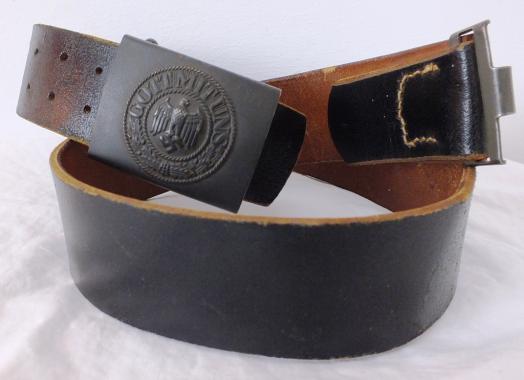 US VET BRING BACK, JFS HEER BELT AND BUCKLE IN GEEEN