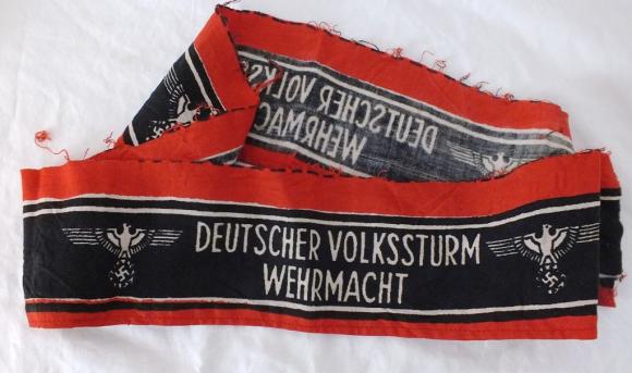  2 DEUTCHER VOLKSSTURM ARMBANDS US VETERAN BRING BACKS