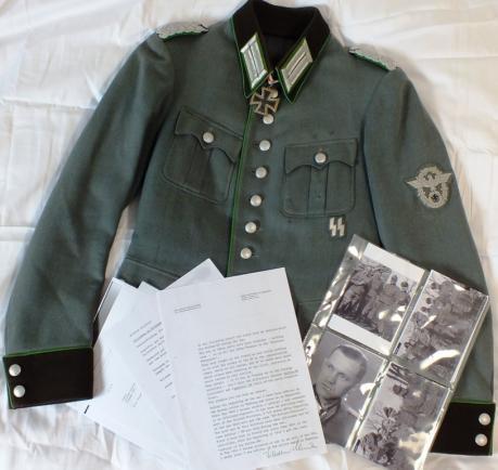 SS-STURMBANNFUHRER RK WINNER WILLHELM SCHLUTER TUNIC