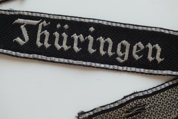 SS-TV THURINGEN FLAT WIRE CUFF TITLE