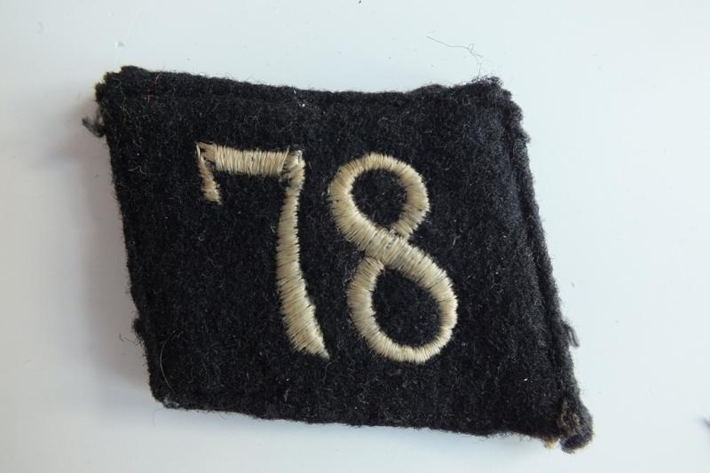 STANDARTE 78 WIESBADEN COLLAR TAB