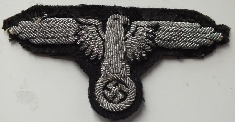 SS OFFICER BULLION HAND EMBROIDERED SLEEVE EAGLE