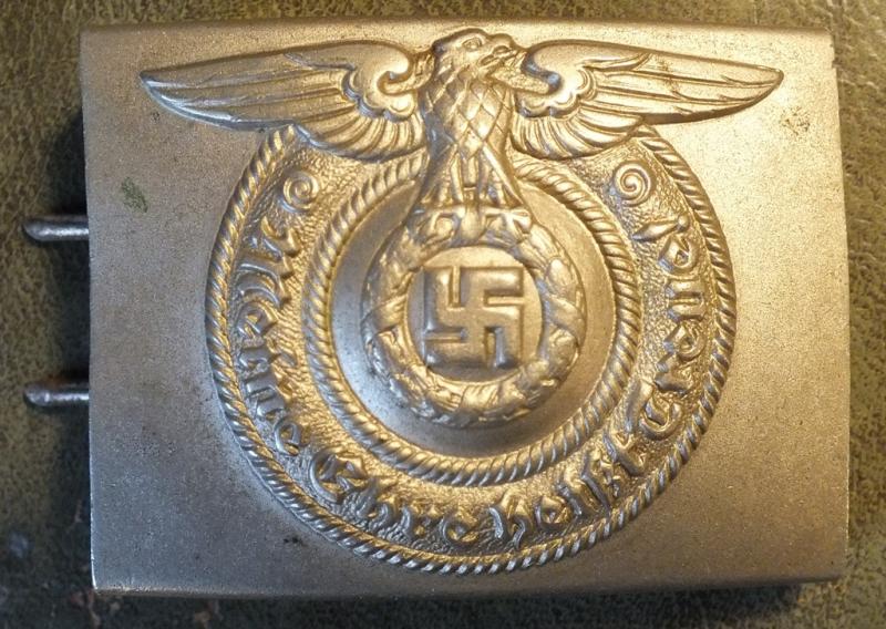 SS NICKLE EM/NCO BELT BUCKLE 35/36