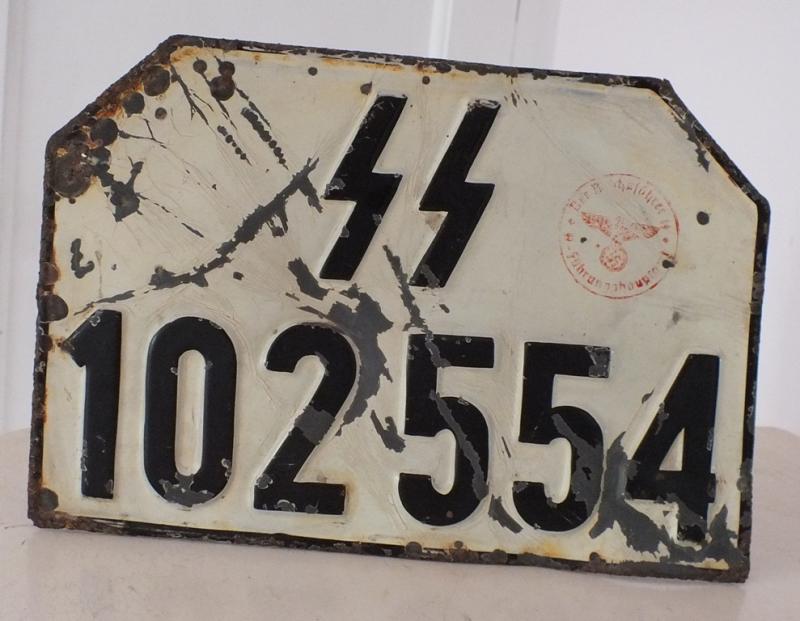 SS NUMBER PLATE WIKING