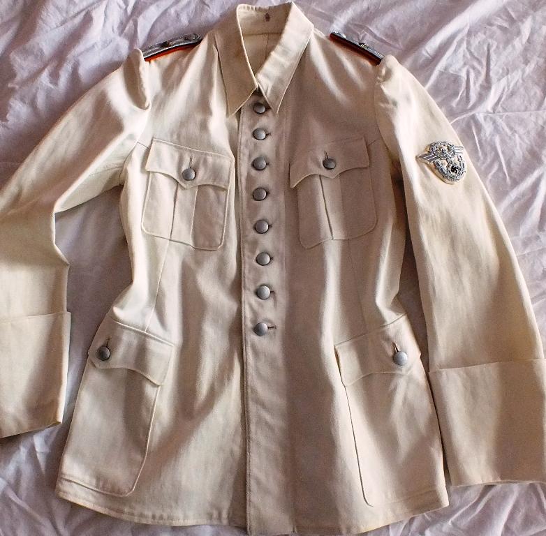 NAZI POLIZEI WHITE SUMMER TUNIC