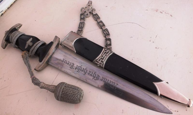 M36 FULL NICKLE WSS OFFICER DAGGER