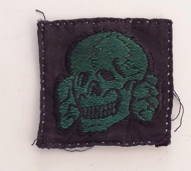 WSS GREEN TOTENKOPF CAP REMOVED!