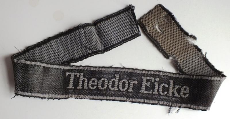 WSS REGIMENT THEODOR EICKE BEVO CUFF TITLE