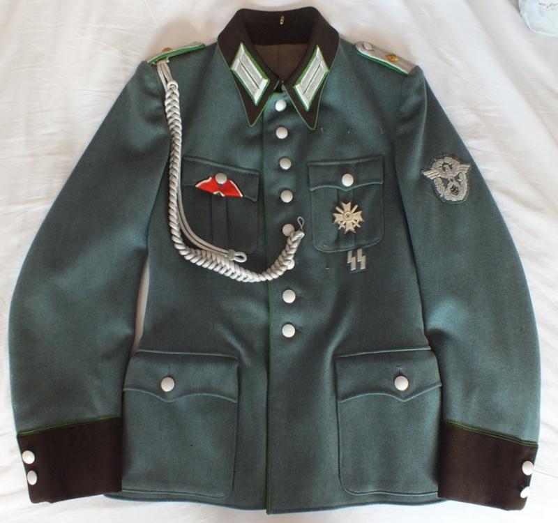 SCHUTZPOLIZEI SS MEMBER OFFICER TUNIC