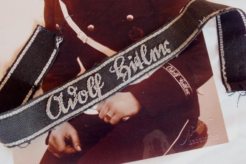 LSSAH HAND EMROIDERED ATTRIBUTED CUFF TITLE