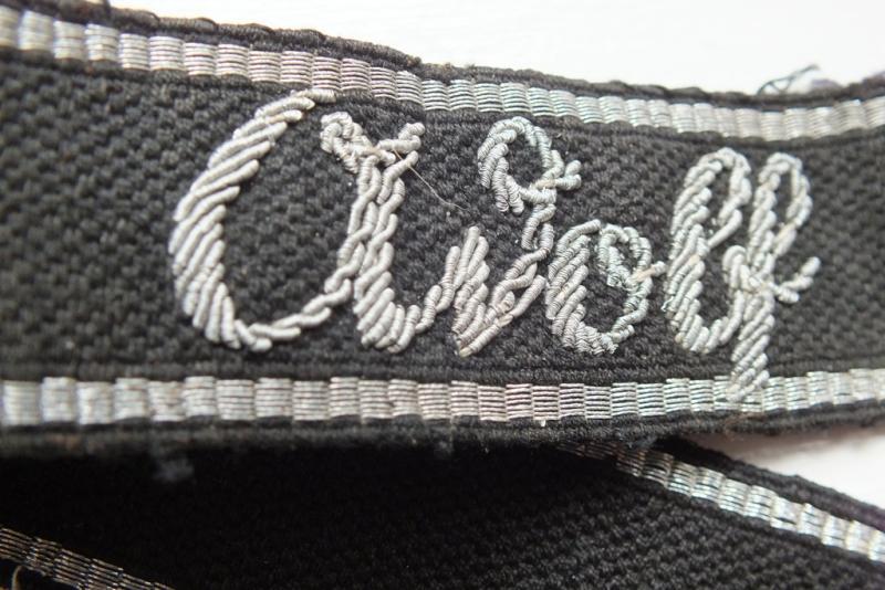 LSSAH HAND EMROIDERED ATTRIBUTED CUFF TITLE