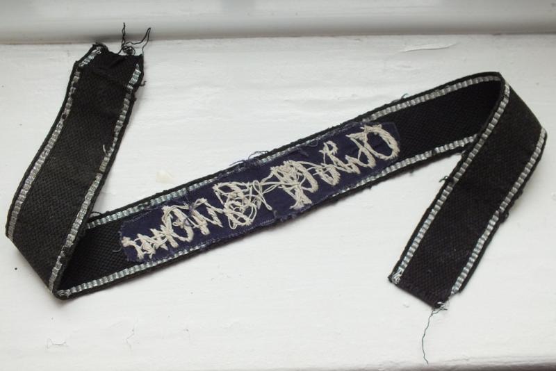 LSSAH HAND EMROIDERED ATTRIBUTED CUFF TITLE