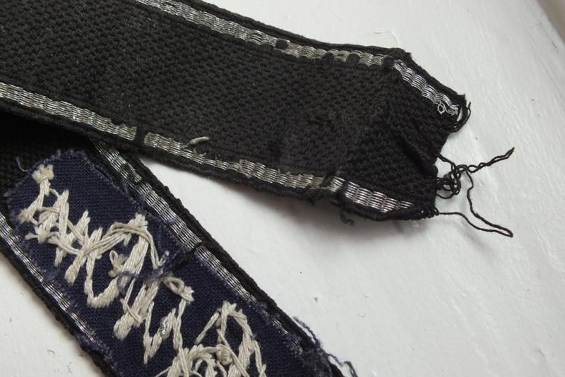 LSSAH HAND EMROIDERED ATTRIBUTED CUFF TITLE