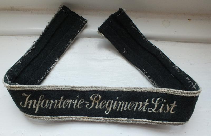 INFANTERIE - LIST CUFF TITLE