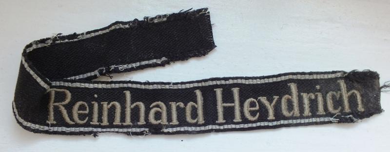 SS-RGT.REINHARD HEYDRICH CUFF TITLE